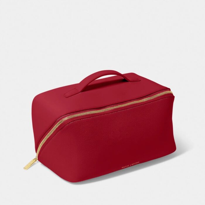 Katie Loxton Large Makeup & Washbag - Garnet Red